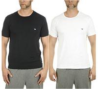 Emporio Armani 111267 T-Shirt d'intérieur, Multicolore (White/Navet Blue), M Homme