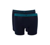 EMPORIO ARMANI 2-Pack Boxer Boxeur ajusté, Armani Blu/Armani BL, S Homme