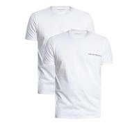EMPORIO ARMANI 2-Pack Crew Neck T-Shirt, Blanc/Blanc, S Homme