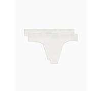 EMPORIO ARMANI 2-Pack Thong, Strings Femme, White/White, M