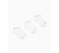 EMPORIO ARMANI 3-Pack Ankle Socks Chaussettes, Blanc/Blanc, Taille Unique Femme