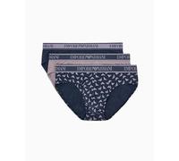 EMPORIO ARMANI 3-Pack Brief Bikini, AR.BLU/AR.BLU/Shark, L Homme