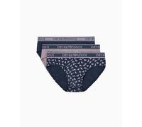 EMPORIO ARMANI 3-Pack Brief Bikini, AR.BLU/AR.BLU/Shark, M Homme