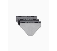 Emporio Armani Em000258_af20669 Slips 3 Units Noir,Gris L Homme