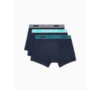 EMPORIO ARMANI 3-Pack Trunk Caleçon, Armani Blu/Armani BL, XXL pour Hommes