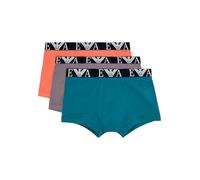 EMPORIO ARMANI 3-Pack Trunk Maillot, Shark/Harbor Blue/LA, L Homme