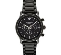 Emporio Armani AR1507 LUIGI Montre chronographe céramique date noire