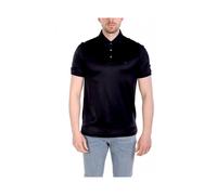 Emporio Armani - ASV Polo en jersey mélange de lyocell - Homme - Tops - Bleu - Taille: XL