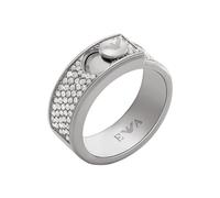 Emporio Armani Bague Emporio Armani en acier inoxydable, incrusté de cristaux, pour femme, EGS3091040