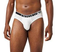 Emporio Armani Bande élastique avec Logo latéral Culotte, Blanc, M Homme