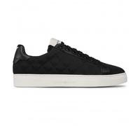 Emporio Armani - Baskets en nylon avec aigle jacquard all-over - Homme - Chaussures - Noir - Taille: 44 EU