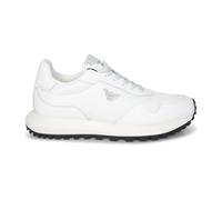Emporio Armani - Baskets Runner en Cuir et Nylon - Homme - Chaussures - Blanc - Taille: 42 EU
