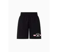 EMPORIO ARMANI Bermuda Short Pantalon de survêtement, Noir, S Femme