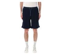Emporio Armani - Bermuda Short Waffle - Homme - Shorts - Bleu - Taille: S