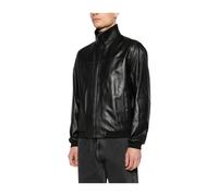 Emporio Armani - Blouson en nappa d'agneau Glove - Homme - Vestes - Noir - Taille: L