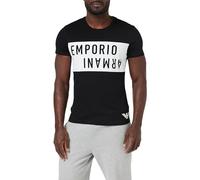 EMPORIO ARMANI Bold Logo Crew Neck T-Shirt, Black/White, M Homme