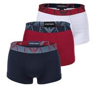 Emporio Armani Bold Monogram Trunk Boxers 3 Units Rouge M Homme