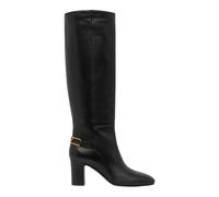 Emporio Armani - Bottes en cuir Nappa avec bride et plaque Aigle - Femme - Chaussures - Noir - Taille: 37 EU