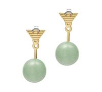 Emporio Armani EGS3227710 Boucles d'oreilles en laiton doré pour femme, taille unique, Laiton, Pas de gemme