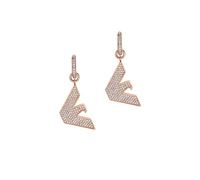Emporio Armani Boucles D'Oreilles Pour Femmes, Taille : 13X25mm Boucles D'Oreilles En Acier Inoxydable, EGS2954221