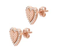 Emporio Armani Boucles d'oreilles rosé / transparent, Taille One Size