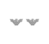 Emporio Armani Boutons de manchette en acier inoxydable argenté pour homme, EGS3164040, taille unique, Acier inoxydable, Pas de gemme