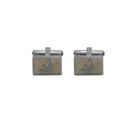 Emporio Armani EGS3241060 Boutons de manchette en acier inoxydable bicolore pour homme