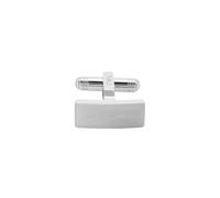 Emporio Armani Boutons de Manchette Homme Ton Argenté en Acier Inoxydable, EGS3308040