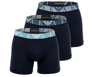Emporio Armani Boxers bleu / bleu nuit / bleu foncé / gris, Taille XXL
