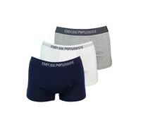 Emporio Armani Boxers bleu foncé / gris chiné / blanc, Taille S