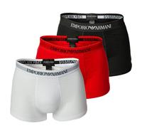 Emporio Armani Boxers rouge sang / noir / blanc, Taille M