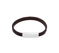 Emporio Armani Bracelet en cuir argenté pour homme EGS3251040