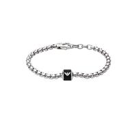 Emporio Armani Bracelet Pour Hommes Essentiel, Longueur : 190mm, Hauteur : 11mm, Largeur : 10mm Bracelet En Acier Inoxydable Argenté, EGS2911040
