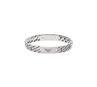 Emporio Armani Bracelet Pour Homme Heritage, 18,50 Cm +/-1,00 Cm Bracelet En Acier Inoxydable Argenté, EGS2435040
