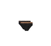 Emporio Armani Allover Shiny Logoband Lot de 2 Slips pour Homme, Noir, M, Noir, M