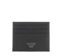 Emporio Armani Business Regenerated Étui à cartes crédit noir, homme