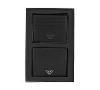 Emporio Armani Business Regenerated Portefeuille noir, homme