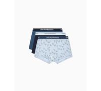 EMPORIO ARMANI Caleçons pour Homme, AR.blu/Ba-Or Prt/Ori, L
