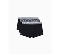 EMPORIO ARMANI 3-Pack Trunk Maillot, Noir/Noir, M Homme