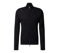 Emporio Armani - Cardigan zippé en laine mérinos - Homme - Pulls - Bleu - Taille: XS