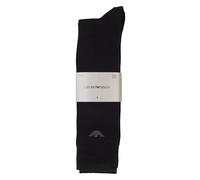 Emporio Armani Casual Cotton 3-Pack Short Socks Lot de 3 Paires de Chaussettes Courtes, Noir/Noir, Taille Unique Homme
