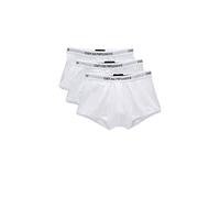 Emporio Armani Underwear 3-Pack Trunk Pure Cotton Underwear, White/White/White, M Homme