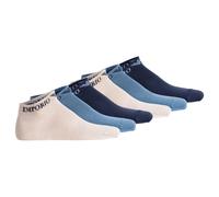 EMPORIO ARMANI Chaussettes Pour Hommes, Pack De 6 - COTON DÉCONTRACTÉ, Logo