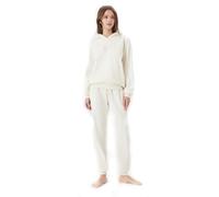 Emporio Armani Chenille Loungewear Zip Tracksuit Sweatshirt, Yaourt, XS Femme