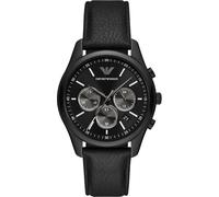 Montre Emporio Armani Hommes AR11583 - Noir Cuir - 40mm - 5 bar - Quartz - Analogique