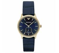 Emporio Armani Classic Men's WatchBlue Sub Second DialLeather StrapAR1848