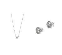 Emporio Armani - Collier à pendentifs et boucles d'oreilles pour femmes - argent fin