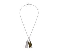 Emporio Armani - Collier en Acier Inoxydable Argent pour Homme - Homme - Accessoires - Gris - Taille: ONE Size