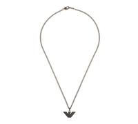 Emporio Armani Collier pour homme en acier inoxydable avec fermoir à mousqueton