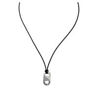 Emporio Armani Collier pour homme en acier inoxydable avec fermoir à mousqueton